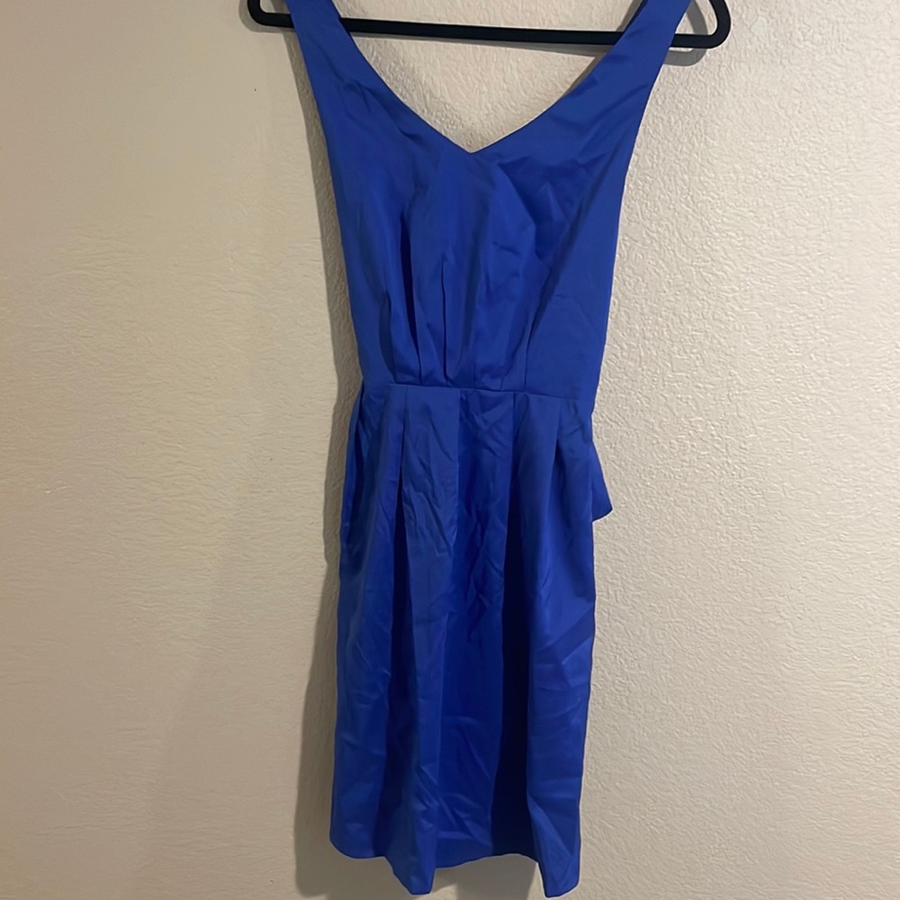 Ya Los Angeles royal blue mini dress size small.